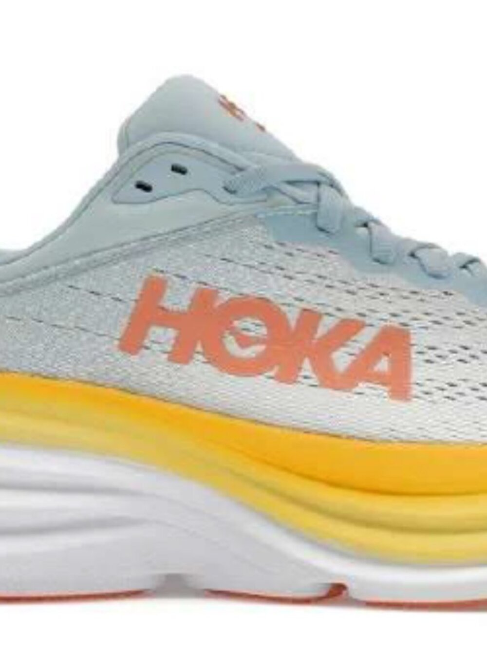 Hoka One One Bondi 8 Blue With Yellow Accents-Size Women’s 10.5B - Picture 7 of 7